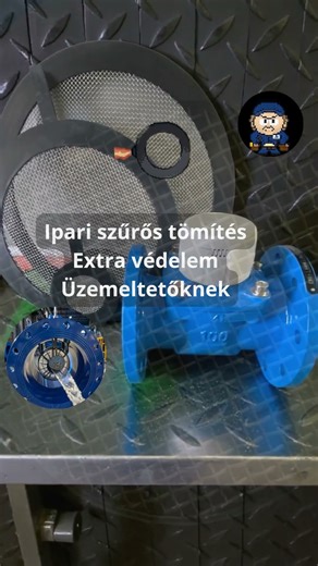 Rozsdamentes szűrős karimatömítés