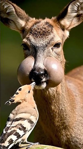 This Deer Needed Help… Watch What the Bird Does!