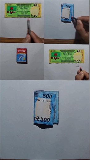money 🤑 realistic drawing challenge 🔥 artist 😎 creativity #art #drawing #realstic #mistake #artist #