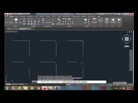 AutoCAD I 11-05 Trim Settings of the Fillet Command