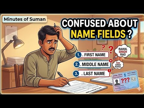 “PAN Form Name Mistake ❌ First Name / Last Name Explained”