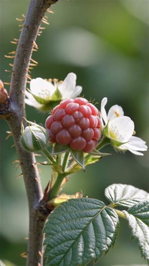 Raspberry plant transformation caught on camera #timelapse #gardening