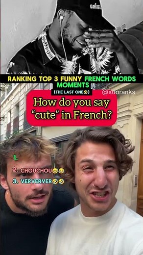 Ranking Top 3 funny French words moments🤣😂 #shorts #funny #humor #french #ranking #usa