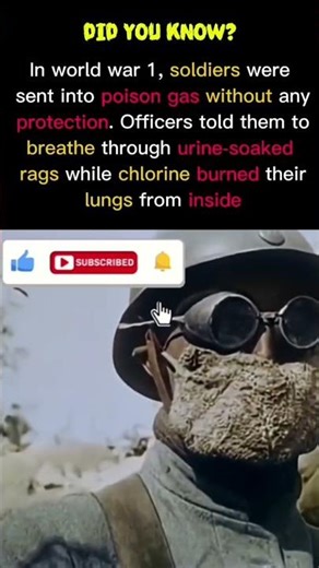 Did Urine-Soaked Rags Really Save Soldiers From Gas? #shorts