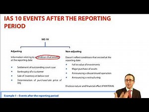 IAS 10 Events after the reporting period - CIMA F1 Financial Reporting | Free ACCA & CIMA online courses from OpenTuition