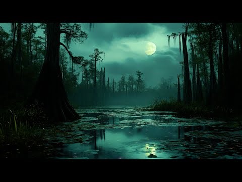 Ambient Night Sounds | Gentle Frog Sounds | Crickets in the Swamp | Swamp Sounds for Deep Sleep