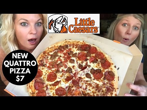Little Caesars NEW Quattro Pizza Review