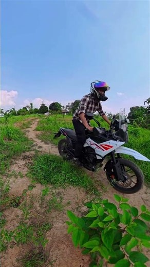 Short ride with off-road machine # ktm adventure