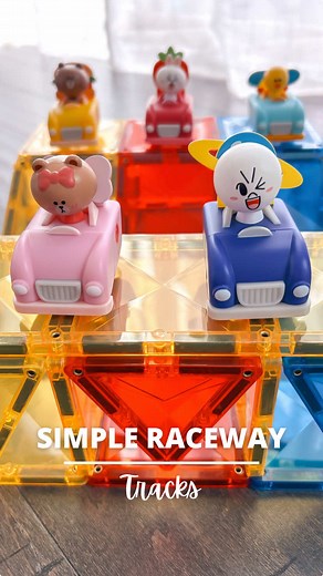 Build Exciting Raceway Tracks with Magnetic Tiles