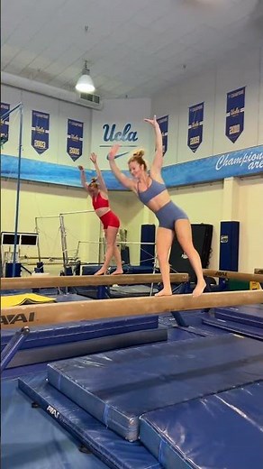 Taught Molly a thing or two🤭 #gymnastics #sportswap #highdiving #flip Molly Carlson