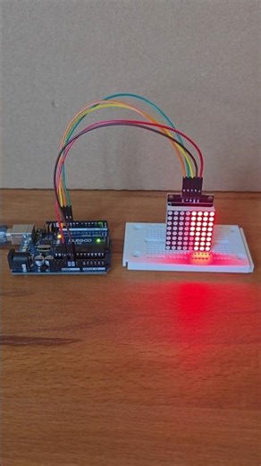 8x8 LED Matrix #arduino #electronic #fun