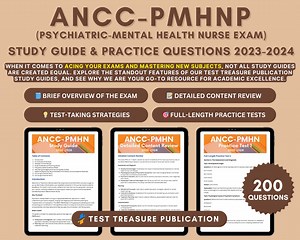 ANCC PMHN Exam Study Guide: Psychiatric Mental Health Nursing (digital Download) - Etsy