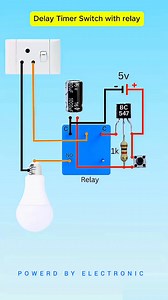 329K views · 2K reactions | Make a Delay Timer Circuit at Home #fblifestyle #electrical #electricalwork #powerdbyelectric #diagram #electric #electricalcontractor | Powerd By Electronic | Facebook
