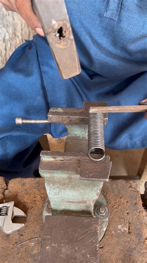 Open spring hooks with hand tools - just skills #diy #shortsvideo #viral