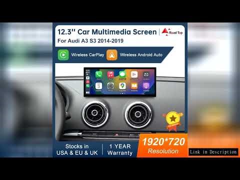 12.3 inch Touch Screen Multimedia Display For Audi A3 2014-2019 Airplay Miracast Function Wireless C
