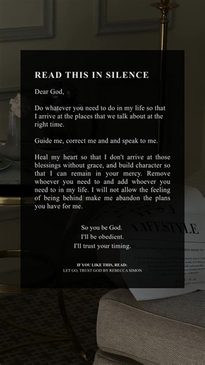 Sometimes surrender doesn’t look like giving up. It looks like releasing the need to control every outcome, every timeline, every person who walks in and out of your life. It’s the quiet decision to stop forcing what isn’t flowing and to trust that what’s meant for you doesn’t need to be chased with anxiety. But surrender is uncomfortable because it asks you to loosen your grip before you can see what will catch you. Like standing in a doorway between where you’ve been and where you’re going, yo