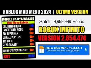 Roblox Mod Menu Mobile Tutorial - Robux ilimitados, Modo Dios, Anti Ban 😱 IOS & Android MOD APK 2025