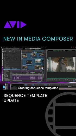 7.6K views · 46 reactions | Add any sequence template to an existing sequence in the timeline to match delivery requirements ▶️ avid.com/media-composer #avidmediacomposer #update #mediacomposer #ai #artificialintelligence #editing #videoeditor #postproduction #postchat #editor #avid | Avid Media Composer | Facebook