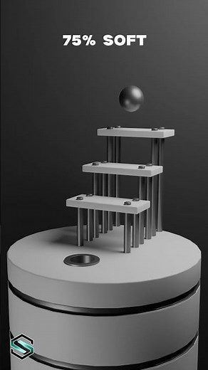0% vs 100% Softness Sphere Satisfying Simulation for Beginner