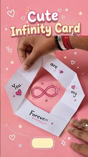 Diy Infinity Card 📧 #diy #craft ‪@artistvai_1901‬