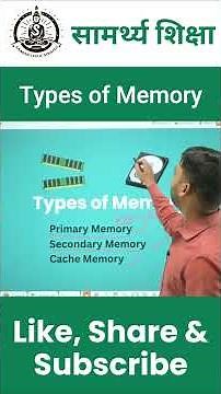 Types of memory: Primary memory and Secondary memory #computer #computerscience