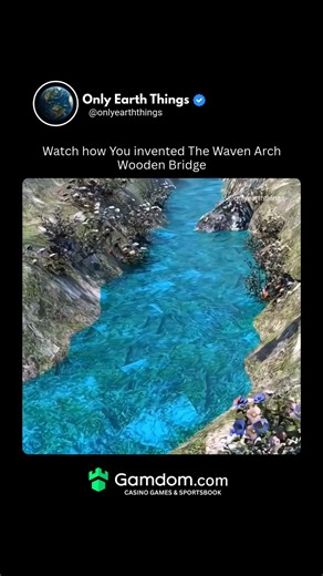 Only Earth Things on Instagram: "Engineers invented the woven arch wooden bridge by interlacing timber beams into a curved, basket-like structure that spreads loads through tension and compression at the same time. As the arch tightens under weight, the weave grows stronger — a beautiful fusion of craft and physics that turned flexible wood into a resilient span over rivers and valleys. #WovenArchBridge #WoodenBridge #AncientEngineering #DidYouKnow #StructuralInnovation #TimberDesign #FYP #Princ