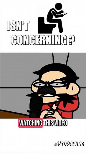 You're watching this video while sitting on toilet (Animation meme) #funny #2d #animation #memes