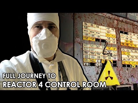 Full Journey to Reactor #4 Control Room - Inside Chernobyl ЧАЭС Sarcophagus 2019