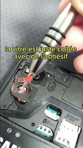 tuto changer vitre arrière photo Samsung Galaxy Xcover 5 en moins d'une minute