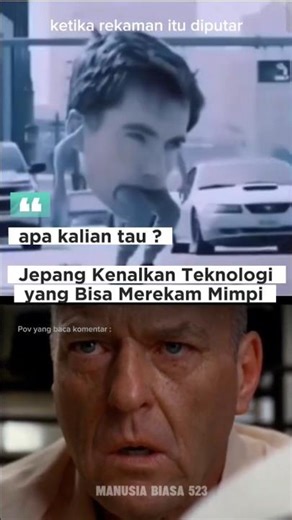 teknologi Merekam mimpi #shorts #story #misteri #japan #manusiabiasa523