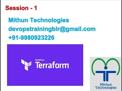 Terraform Session 1 - Mithun Technologies - +91 99809 23226