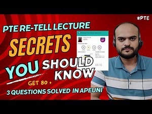 Retell Lecture PTE | How to Speak in APEUni | Tips & Tricks #apeuni #retelllecture #ptespeaking