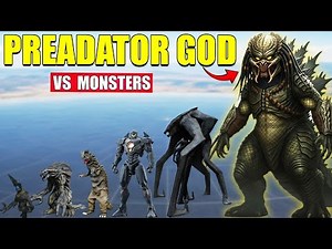 Preadator Godzilla vs Giant Monsters | 3D Monster Size Comparison 2026
