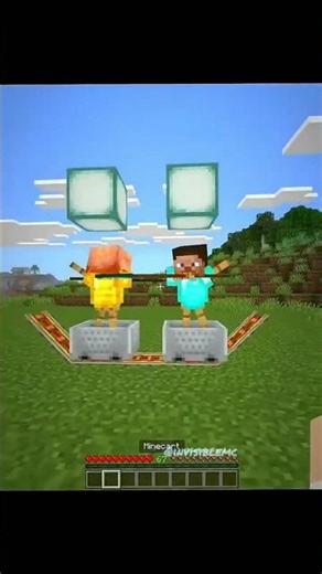 New minecraft fighting armor stand trick #minecraft #gaming