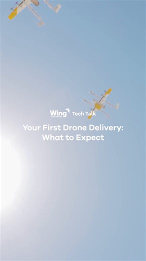 Thinking about what your first Wing delivery would be like? 🤔 From the moment customers tap "order" on their phones, here's what they can expect: Our delivery drones approach your delivery zone and smoothly transition from cruise to hover, gently descending in front your home. 🪽 At about 7 meters, packages deploy via our drone's hook and tether, gently placing it onto the ground. After that, the drone flies away! The best part? There's nothing customers need to do on their end. Just sit back, 
