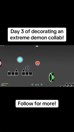 Day 3! Let me know what you think! #geometrydash #gd