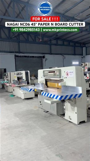 Nagai Ncd6 45" Program Paper & Board Cutting Machine For Sale | Mk Printecs Machinery, Sivakasi
