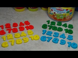 Play Doh Fun With Numbers Bucket, Count to 10 With Us and Toy Surprises At the End.