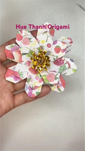 マーガレットの折り方 #huethanhorigami #diy #hoahandmade #おりがみ #マーガレット
