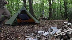 Solo Tipi Tent Overnighter & Cooking on a Rock. | Kent Survival Videos | Kent Survival Videos