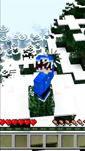 Minecraft but I can't touch white colour 🤔 #minecraft