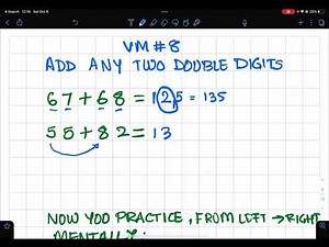 008 - Vedic Mathematics - how to add any two double digit numbers quickly