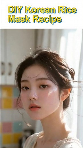 DIY Korean Rice Mask for Glass Skin ✨ 14 Day Challenge Recipe
