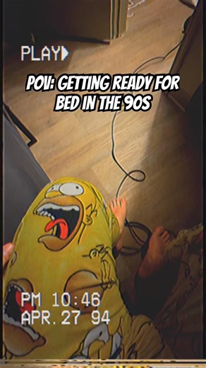 POV: Getting Ready For Bed 🎥 #VHS #90sNostalgia #POV #Throwback #Retro #bedtime #90s #sleep #yes