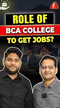 💥Does Good BCA College Assure Good Job? Reality of BCA Colleges #shorts #BCA #BCAcourse #BCAreality