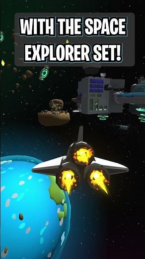 Do You Know The SHUTTLE SPACE SHIP? Unlock the SPACE EXPLORER SET in Wobbly Life #shorts