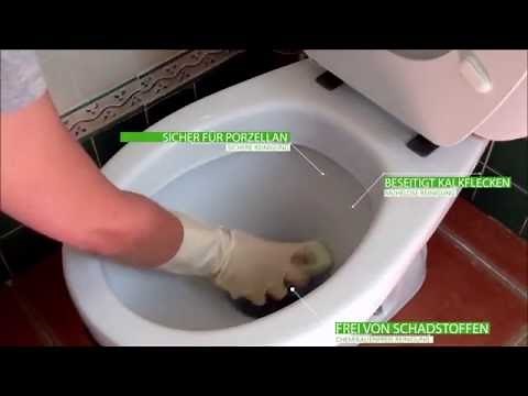 Hartnäckigste Kalkflecken und Urinstein entfernen aus der Toilette