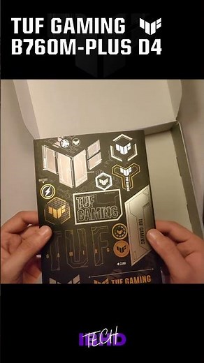TUF GAMING B760M-PLUS D4 motherboard unboxing! #unboxing #pc #asus #motherboard #matx