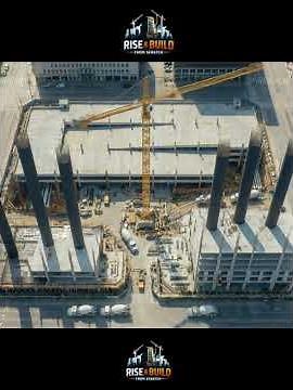 4K Time-lapse: Building a 20-Story High-Rise Apartment from Ground Up #home #realestate