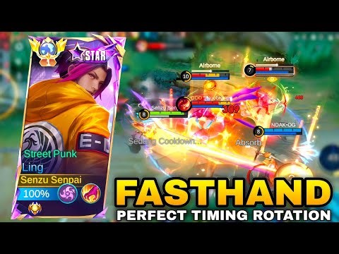 LING FASTHAND ON POINT GAMEPLAY | LING PERFECT ROTATION GAMEPLAY MOBILE LEGENDS